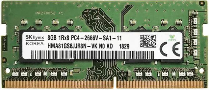 Память DDR4 8Gb 2666MHz Hynix HMA81GS6JJR8N-VKN0 OEM PC4-21300 CL19 SO-DIMM 260-pin 1.2В single rank