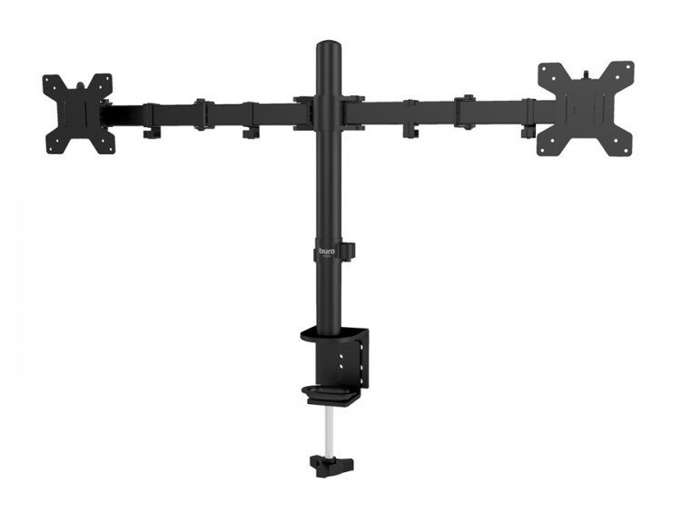 Кронштейн для мониторов ЖК Buro M052 черный 15"-32" макс.8кг крепление к столешнице поворот и наклон