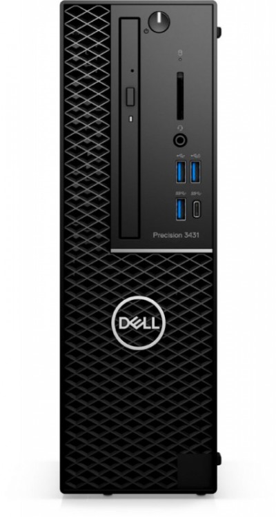 ПК Dell Precision 3431 SFF i7 9700 (3)/8Gb/SSD256Gb/P1000 4Gb/DVDRW/CR/Windows 10 Professional/GbitEth/260W/клавиатура/мышь/черный