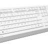 Клавиатура + мышь A4 Fstyler FG1010 клав:белый/серый мышь:белый/серый USB беспроводная Multimedia