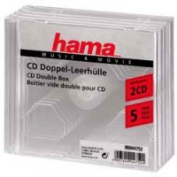 Коробка Hama на 2CD/DVD H-44752 прозрачный (упак.:5шт)