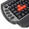 Клавиатура A4 X7-G800MU черный/серый PS/2 Multimedia for gamer (подставка для запястий)