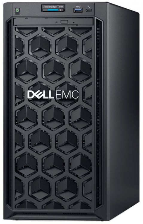 Сервер Dell PowerEdge T140 1xE-2224 1x8Gb 1RUD x4 1x4Tb 7.2K 3.5" NLSAS H330 FH iD9Ex 1G 2P 3Y NBD (PET140RU1-05)