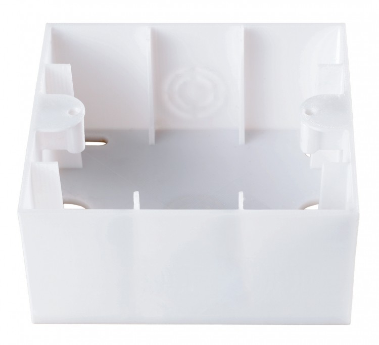 Коробка Panasonic Karre Plus WKTC07919WH-RU одинарная 1x пластик белый (упак.:1шт)