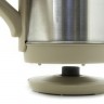 Чайник электрический Supra KES-2202SW 2.2л. 1500Вт нержавеющая сталь/бежевый (корпус: нержавеющая сталь)