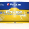 Диск DVD+RW Verbatim 4.7Gb 4x Cake Box (25шт) (43489)
