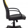 Кресло игровое Бюрократ ZOMBIE RUNNER черный/желтый искусственная кожа крестовина пластик