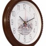Часы настенные аналоговые Бюрократ WallC-R63P D29см коричневый