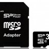 Флеш карта microSDHC 32Gb Class10 Silicon Power SP032GBSTH010V10SP + adapter