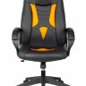 Кресло игровое Бюрократ VIKING-8N/BL-OR черный/оранжевый искусственная кожа