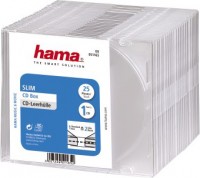 Коробка Hama на 1CD/DVD H-51165 Slim Box прозрачный (упак.:25шт)