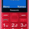 Мобильный телефон Panasonic TU150 красный моноблок 2Sim 2.4" 240x320 0.3Mpix GSM900/1800 MP3 FM microSDHC max32Gb