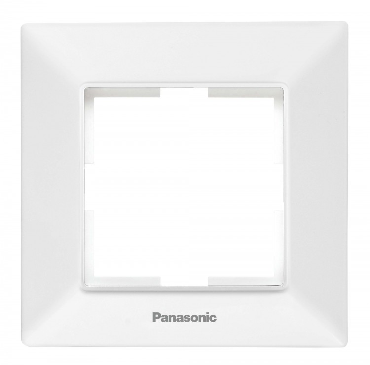 Рамка Panasonic Arkedia Slim WNTF08012WH-RU декоративная 1x пластик белый (упак.:1шт)