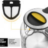 Чайник электрический Kitfort КТ-654-4 1.7л. 2200Вт желтый (корпус: стекло)