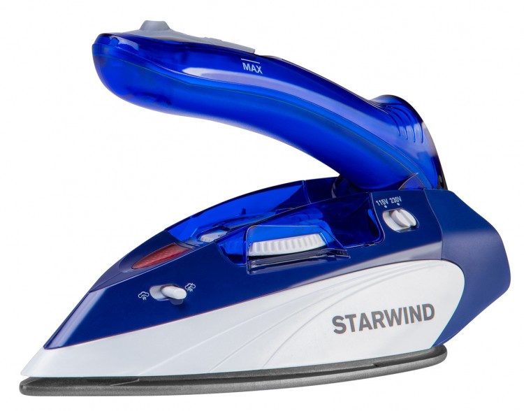 Утюг дорожный Starwind SIR1015 1000Вт синий/белый