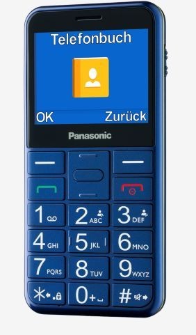 Мобильный телефон Panasonic TU150 синий моноблок 2Sim 2.4" 240x320 0.3Mpix GSM900/1800 MP3 FM microSDHC max32Gb