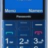 Мобильный телефон Panasonic TU150 синий моноблок 2Sim 2.4" 240x320 0.3Mpix GSM900/1800 MP3 FM microSDHC max32Gb