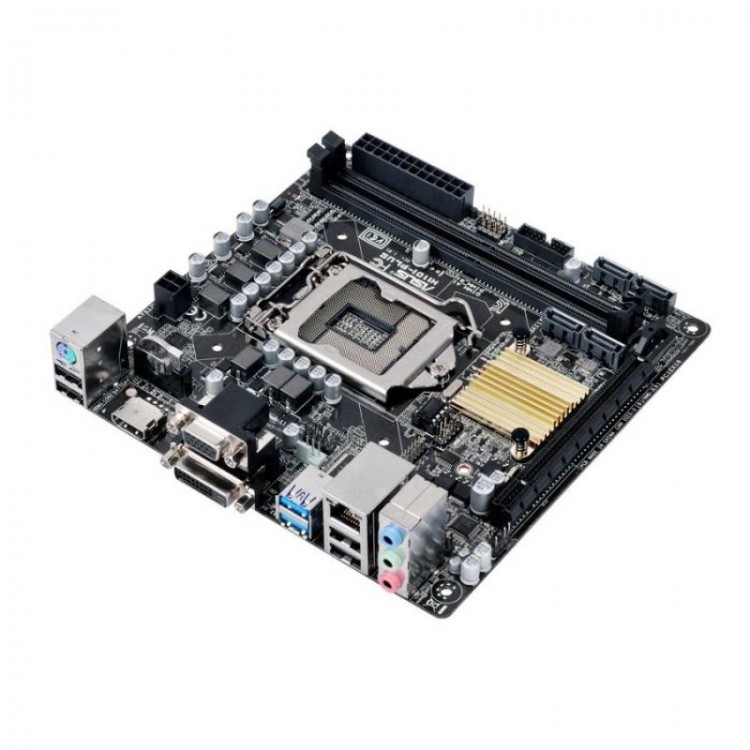 Материнская плата Asus H110I-PLUS Soc-1151 Intel H110 2xDDR4 mini-ITX AC`97 8ch(7.1) GbLAN+VGA+DVI+HDMI