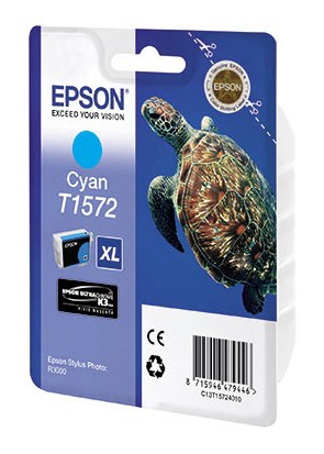 Картридж струйный Epson T1572 C13T15724010 голубой (25.9мл) для Epson St Ph R3000