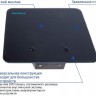 Кронштейн-подставка для DVD и AV систем Kromax MICRO-MONO черный макс.5кг настенный