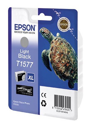 Картридж струйный Epson T1577 C13T15774010 серый (25.9мл) для Epson St Ph R3000
