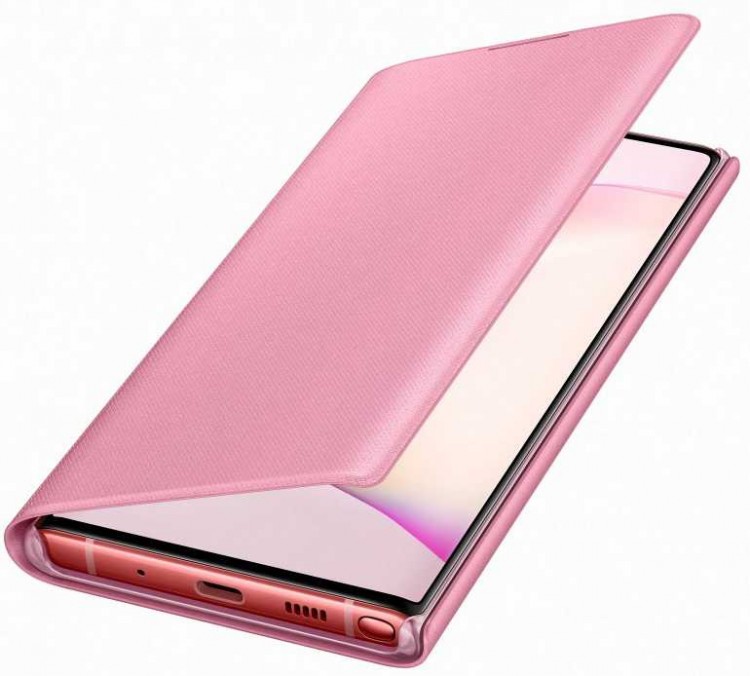 Чехол (флип-кейс) Samsung для Samsung Galaxy Note 10 LED View Cover розовый (EF-NN970PPEGRU)