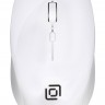 Мышь Oklick 565MW glossy белый оптическая (1600dpi) беспроводная USB (3but)