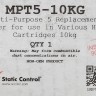 Тонер Static Control MPT5-10KG черный флакон 10000гр. для принтера HP LJ1200/4100/5000