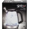 Чайник электрический Sinbo SK 7368 1.8л. 2200Вт черный (корпус: стекло)