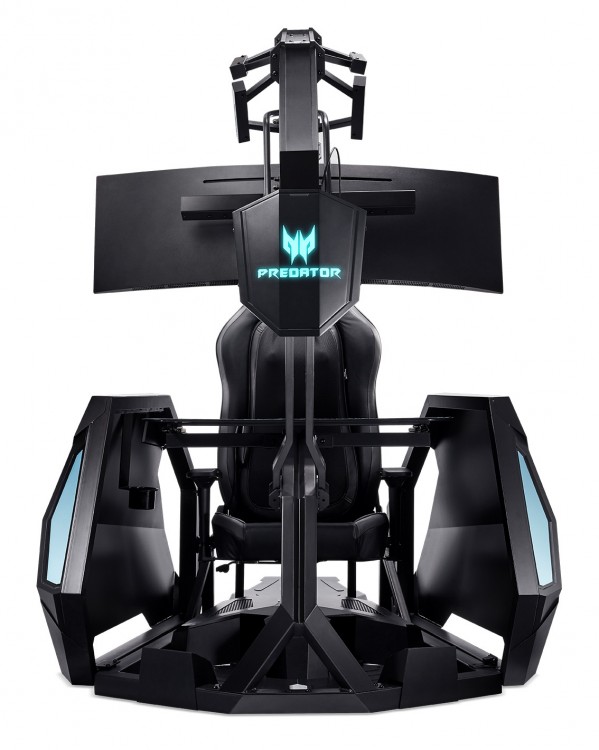 Кресло игровое Acer Predator Thronos Air PGC 900 черный сиденье черный колеса черный (пластик черный)
