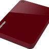 Жесткий диск Toshiba USB 3.0 1Tb HDTC910ER3AA Canvio Advance 2.5" красный