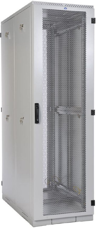 Шкаф серверный ЦМО (ШТК-С-42.8.10-48АА) напольный 42U 800x1000мм пер.дв.перфор. задн.дв.перфор.2-хст. 1000кг серый 850мм 180град.