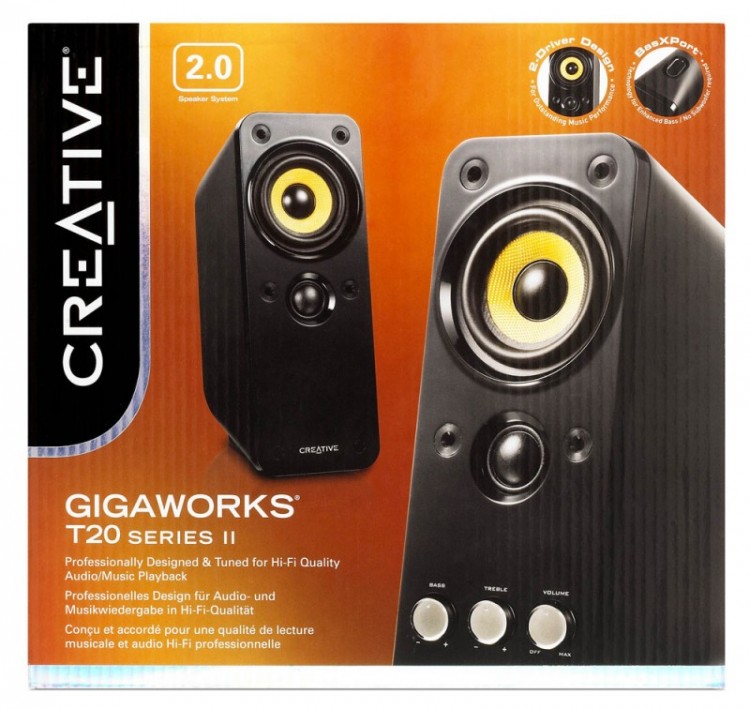 Колонки Creative GigaWorks T20 series II 2.0 черный 28Вт