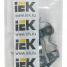 Скоба IEK CMAT11-25-010 двухлапковый 25мм оцинкованная сталь белый (упак.:10шт)