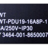 Блок распределения питания Lanmaster TWT-PDU19-16A8P-1.8 гор.размещ. 8xSchuko базовые 16A Schuko 1.8м