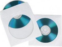 Конверт Hama на 1CD/DVD H-62672 белый (упак.:100шт)