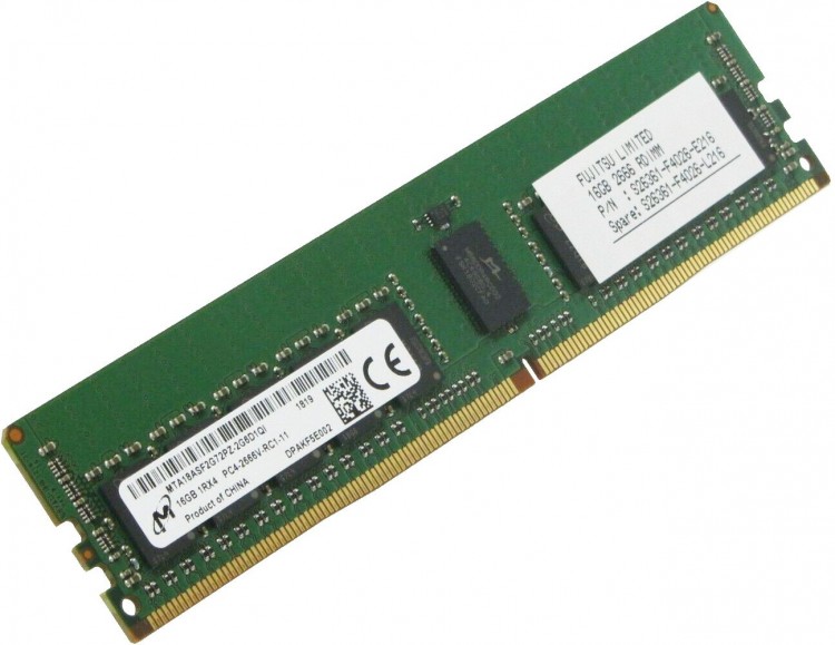 Память DDR4 Fujitsu S26361-F4026-L216 16Gb DIMM ECC Reg 2666MHz
