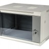 Шкаф коммутационный Lanmaster (TWT-CBWPG-6U-6X4-GY) 6U 600x400мм пер.дв.стекл 60кг серый