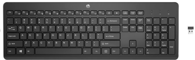 Клавиатура HP 230 черный