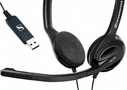 Наушники с микрофоном Sennheiser PC 36 Call Control черный 3м накладные оголовье (504523)