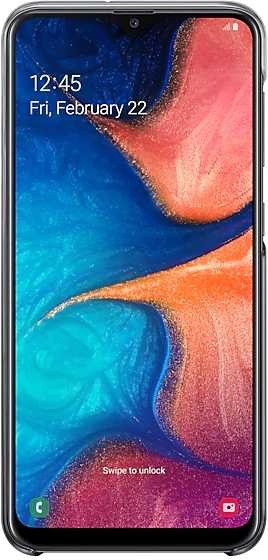 Чехол (клип-кейс) Samsung для Samsung Galaxy A20 Gradation Cover черный (EF-AA205CBEGRU)