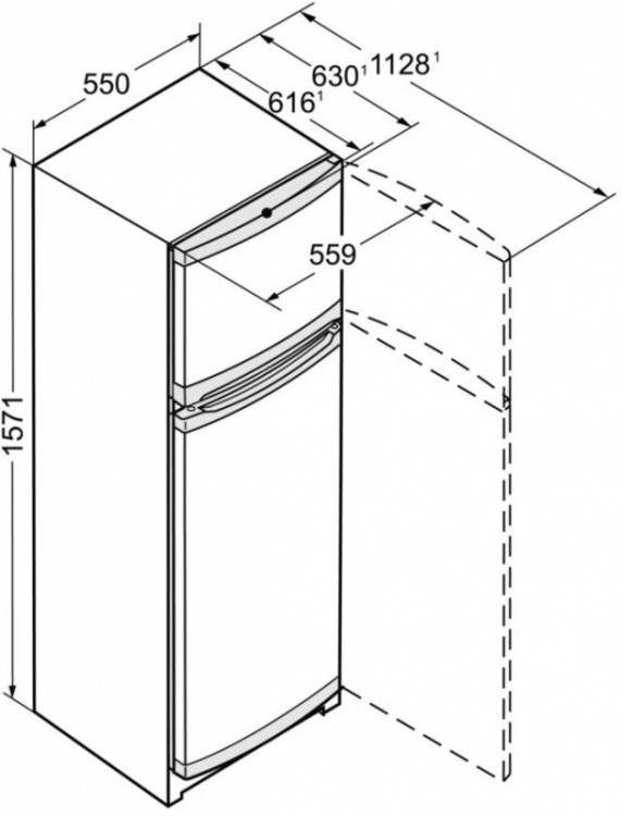 Холодильник Liebherr CTel 2931 нержавеющая сталь (двухкамерный)