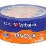 Диск DVD-R Verbatim 4.7Gb 16x Cake Box (25шт) (43730)