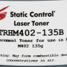 Тонер Static Control TRHM402-135B черный флакон 135гр. для принтера HP LJ M402/M426