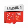 Флеш карта microSDXC 64Gb Class10 Samsung MB-MC64GA/RU EVO PLUS 2 + adapter