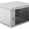 Шкаф коммутационный ЦМО (ШРН-Э-6.500) настенный 6U 600x520мм пер.дв.стекл несъемн.бок.пан. серый