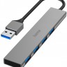 Разветвитель USB 3.0 Hama H-200114 4порт. серый (00200114)