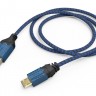 Зарядный кабель Hama High Quality черный/синий для: PlayStation 4 (00054473)