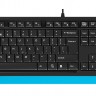 Клавиатура + мышь A4 Fstyler F1010 клав:черный/синий мышь:черный/синий USB Multimedia