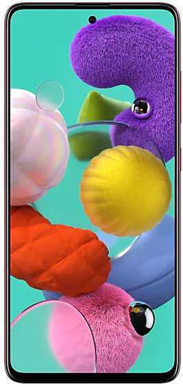 Смартфон Samsung SM-A515F Galaxy A51 64Gb 4Gb красный моноблок 3G 4G 2Sim 6.5" 1080x2400 Android 10 48Mpix 802.11 a/b/g/n/ac NFC GPS GSM900/1800 GSM1900 TouchSc MP3 microSD max512Gb